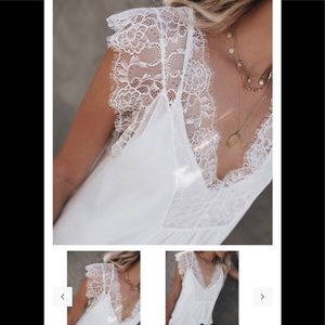 VICI From A Dream Lace Top—off white